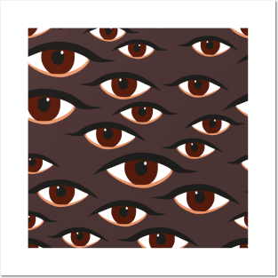 many eyes Posters and Art